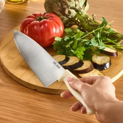 Dr. Inox Stainless Steel Chef's Knife, 33cm, Cream