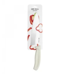 Dr. Inox Stainless Steel Chef's Knife, 33cm, Cream