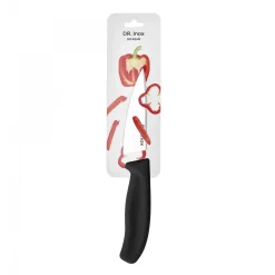 Dr. Inox Stainless Steel Chef's Knife, 33cm, Black