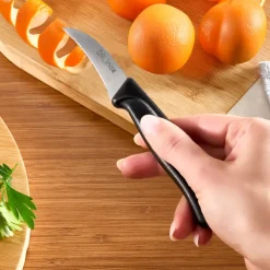 Dr. Inox Stainless Steel Paring Knife, 17cm, Black
