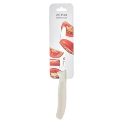 Dr.Inox Stainless Steel Tomato Knife, 22cm, Cream