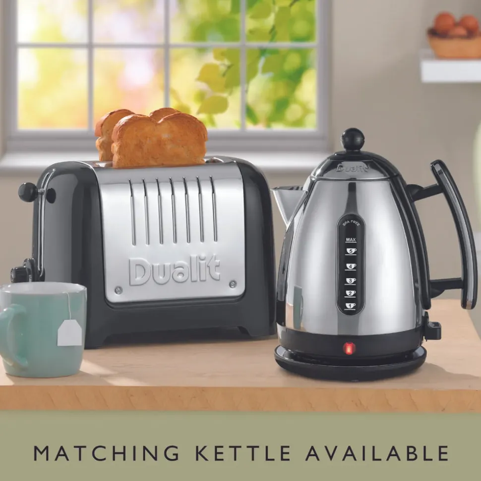 Dualit Silver Black Toaster, 1100W
