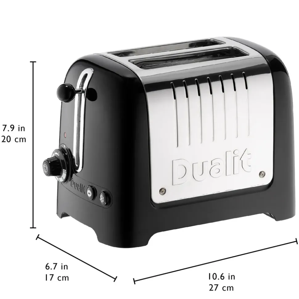 Dualit Silver Black Toaster, 1100W