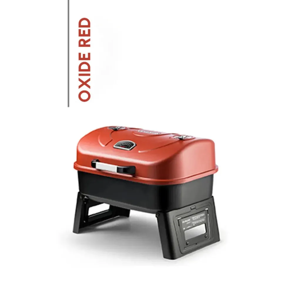 Guruss Go Grill Charcoal Barbecue, 51cmx37cm, Oxide Red Black