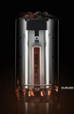 Guruss Volcano Chimney Starter, 30cmx18cmx31cm, Matte Black