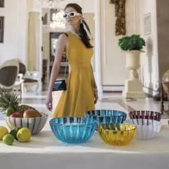 Guzzini Dolce Vita Salad Bowl, 30cm, Green