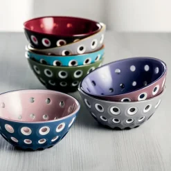 Guzzini Le Murrine 2 Piece Cereal/Soup Bowl Set, 12.5cmx5.6cm, Blue Orange