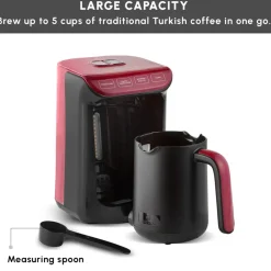 Hatır Köz Turkish Coffee Maker, 535W, Red