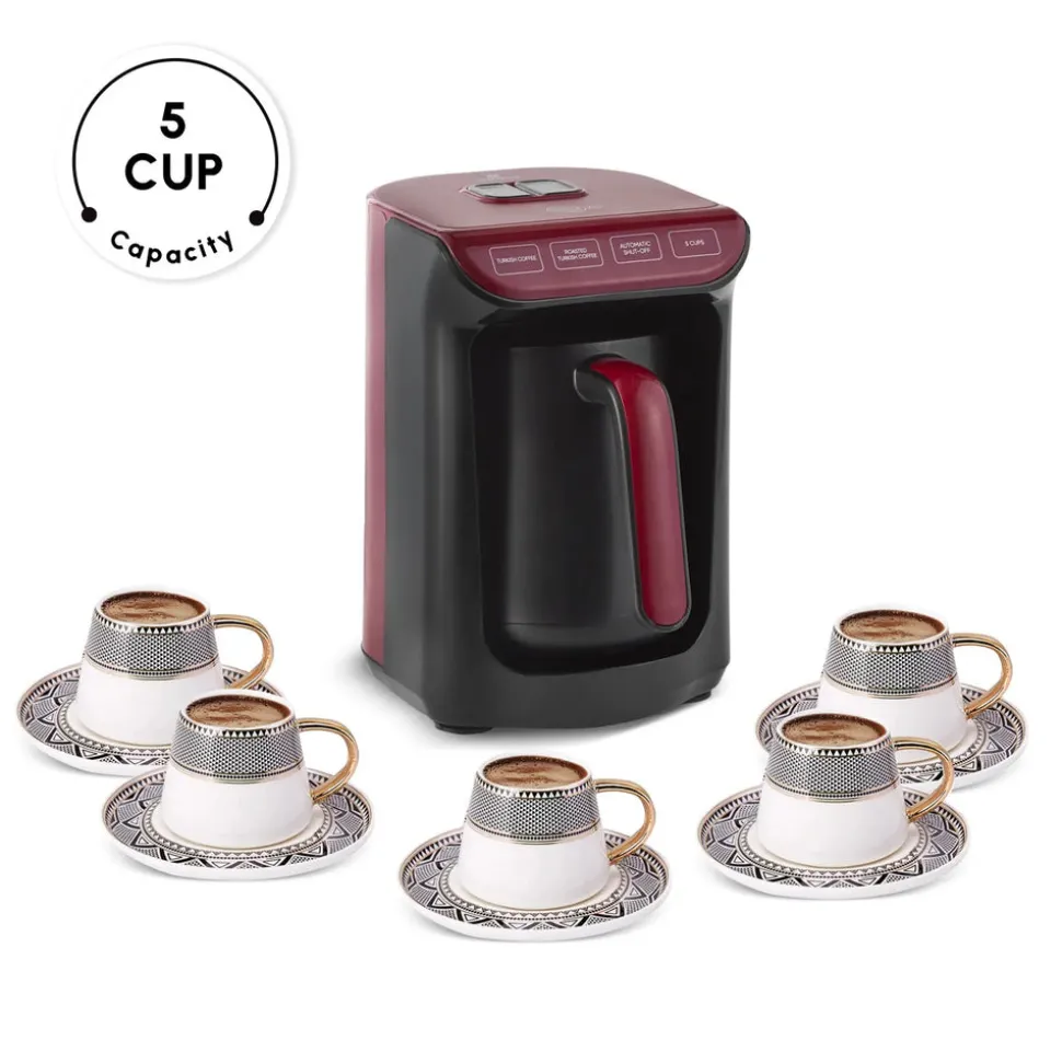 Hatır Köz Turkish Coffee Maker, 535W, Red