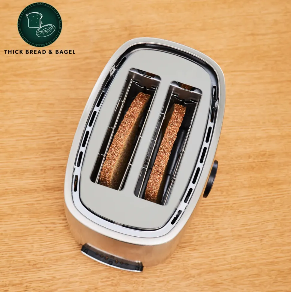 Homend Breadfast 1502 Toaster, Silver Black