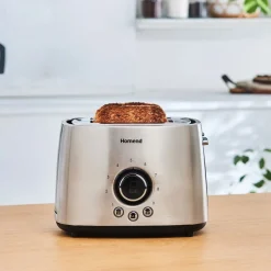 Homend Breadfast 1502 Toaster, Silver Black