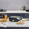 Homend Grilliant 1366H Stainless Steel Body Sandwich Toaster & Grill Maker with Removable Cast Plates, 2000W, Inox