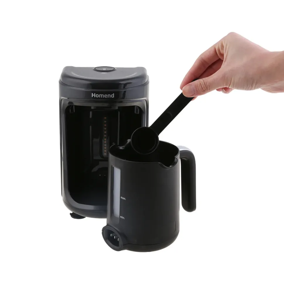 Homend Pottoman 1840UK Turkish Coffee Maker, 450ml, 535W, Black