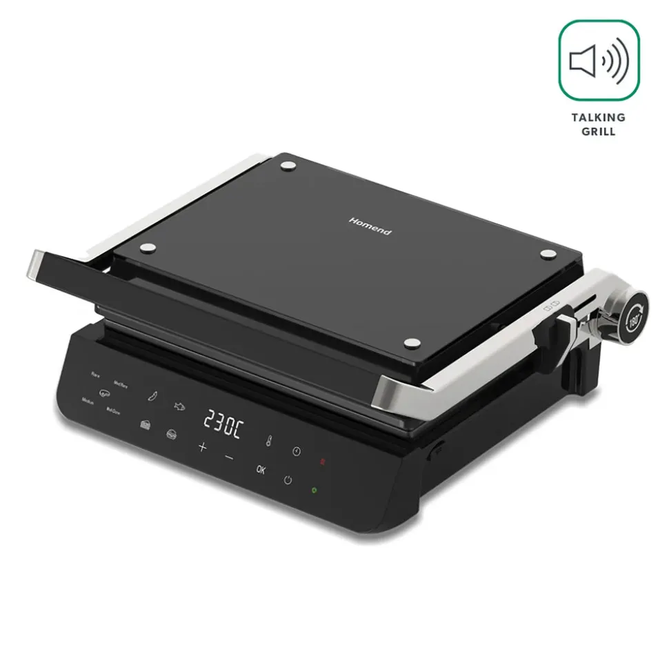 Homend X Grilliant Black 1343 Sandwich Toaster, 2000W