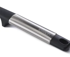 Joseph Joseph Elevate Stainless Steel Silicone Slotted Turner, Black Grey