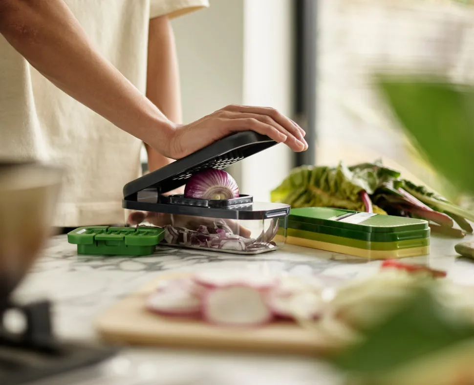 Joseph Joseph Multi-prep Compact 4-piece Grater & Slicer, Multicolour