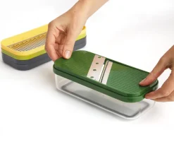 Joseph Joseph Multi-prep Compact 4-piece Grater & Slicer, Multicolour