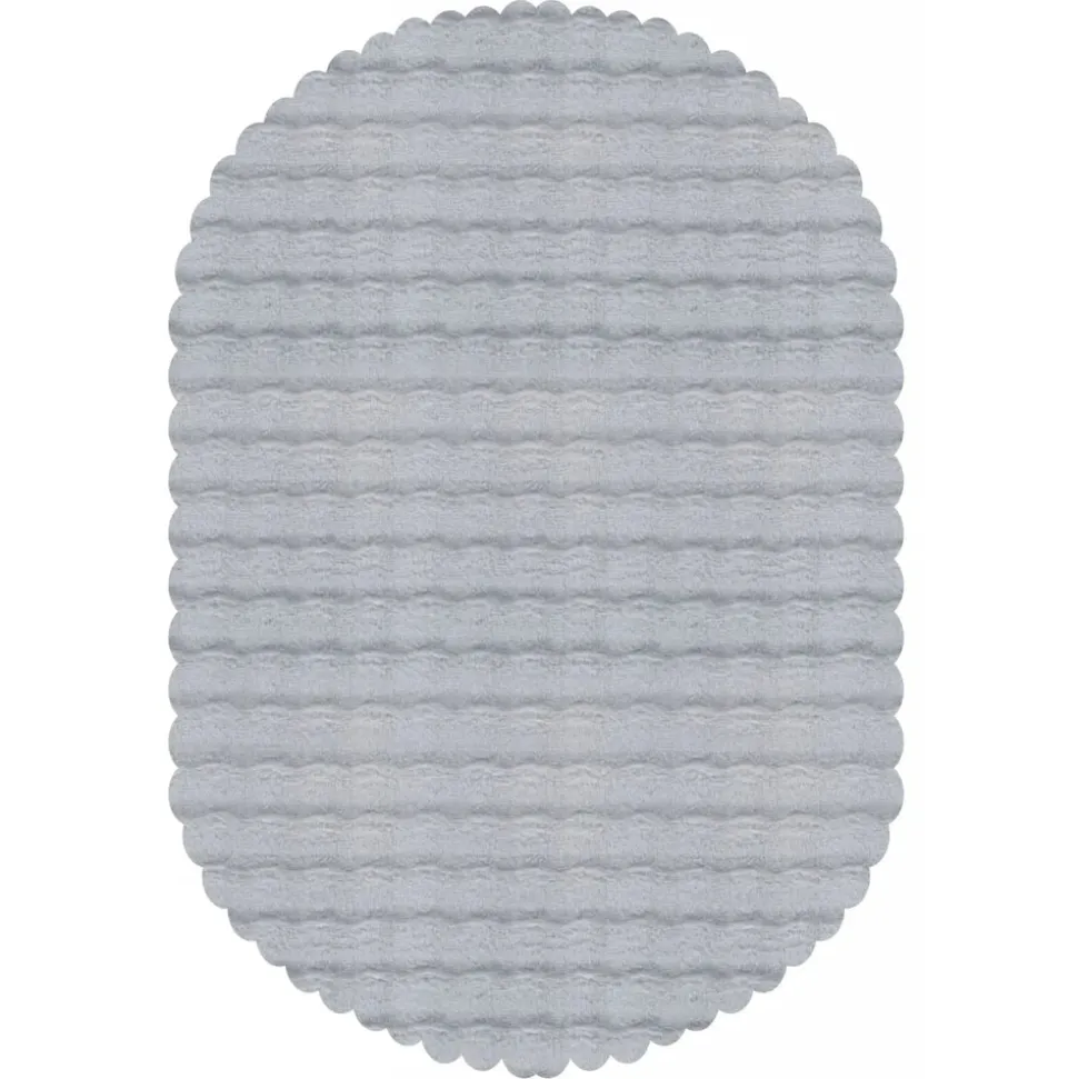 Kaşmir Rugs 7/24 Cosy Premium Bubble Rug, 80cmx150cm, Light Grey