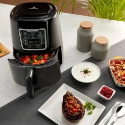 Karaca Air Cook XL 2 in 1 Air Fryer, 4L, 1550W, Space Grey