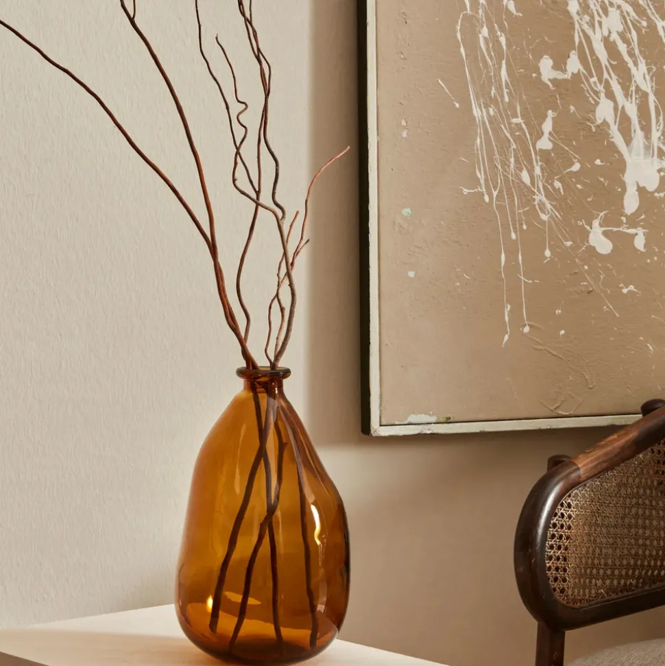 Karaca Amorf Glass Vase, 30cm, Multi