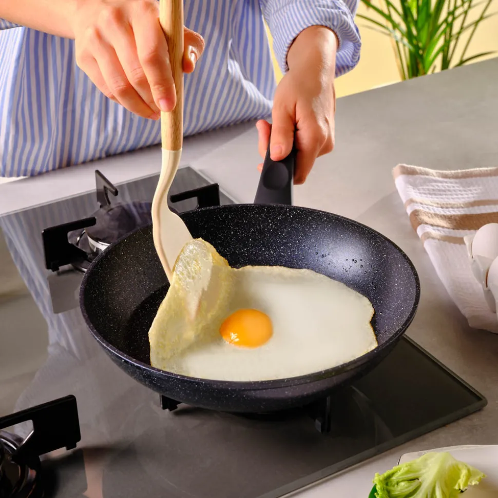 Karaca Aqua Granite Non-Stick Induction Frying Pan, 26cm, Blue
