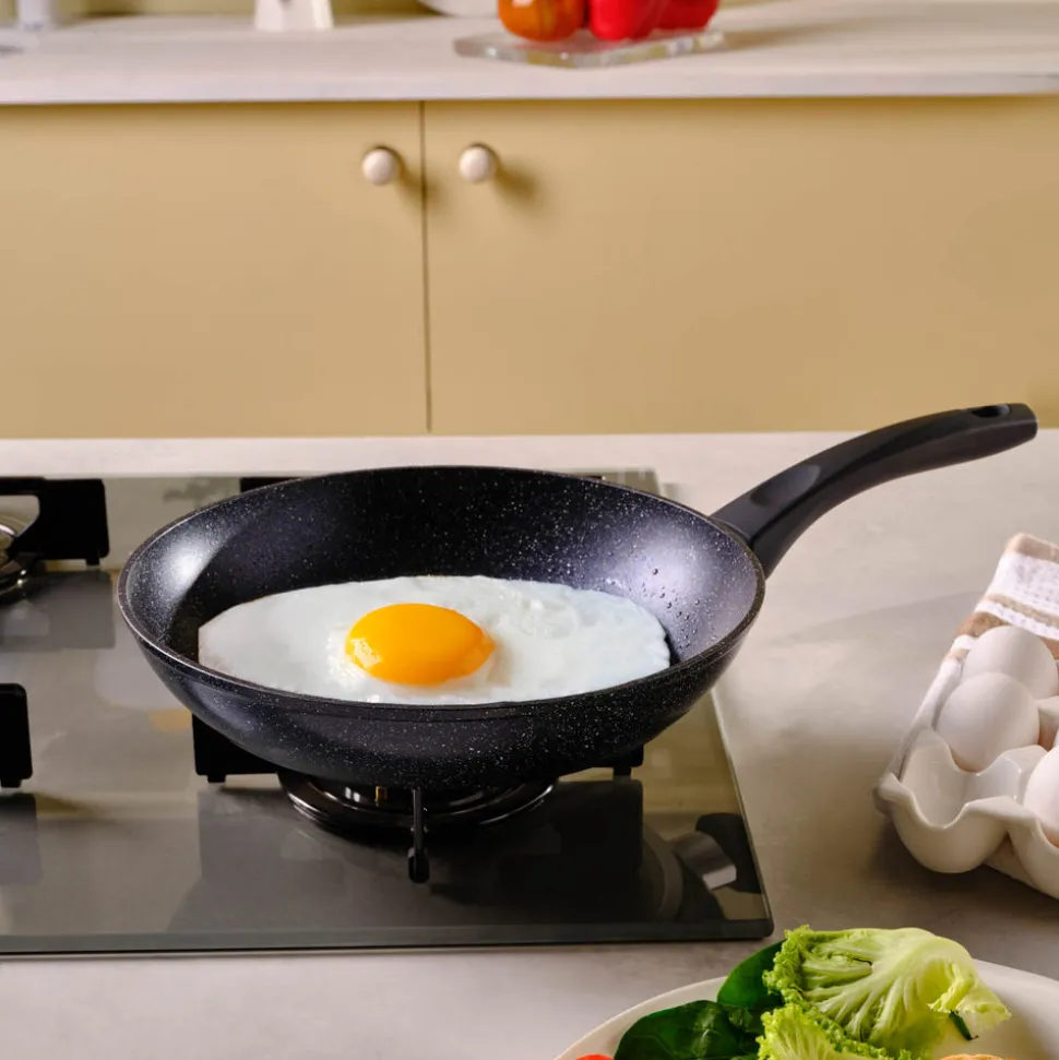 Karaca Aqua Granite Non-Stick Induction Frying Pan, 26cm, Blue