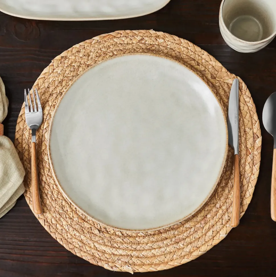 Karaca Aria Reactive Glaze Dinner Plate, 27cm, Beige