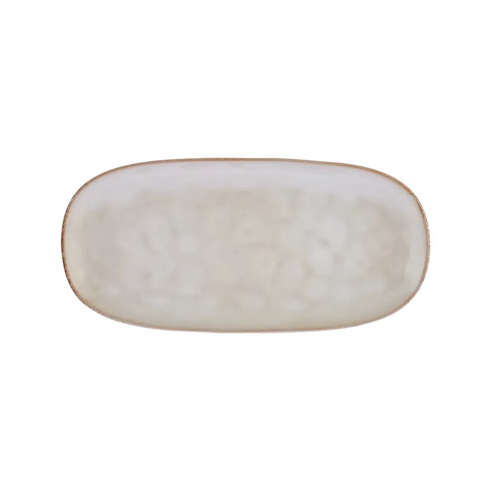 Karaca Aria Reactive Glaze Serving Platter, 31cm, Beige