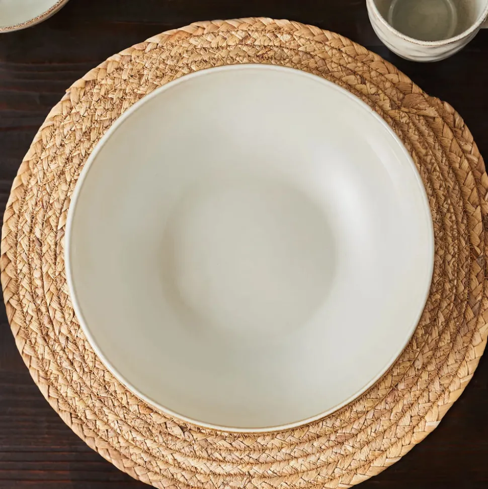 Karaca Aria Reactive Glaze Serving Bowl, 27cm, Beige