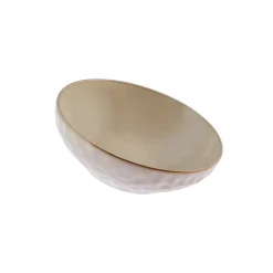 Karaca Aria Reactive Glaze Serving Bowl, 27cm, Beige