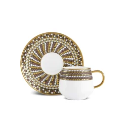 Karaca Belgin 12-Piece Porcelain Espresso Turkish Coffee Cup for 6 People, 90ml, Blue