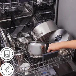 Karaca Belgrad 15-Piece Complete Stainless Steel Kitchen Cookware Set