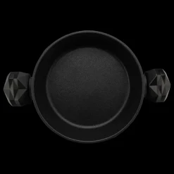 Karaca BioDiamond Non-Stick Antibacterial Handle Induction Shallow Casserole with Lid, 3.2L, Black