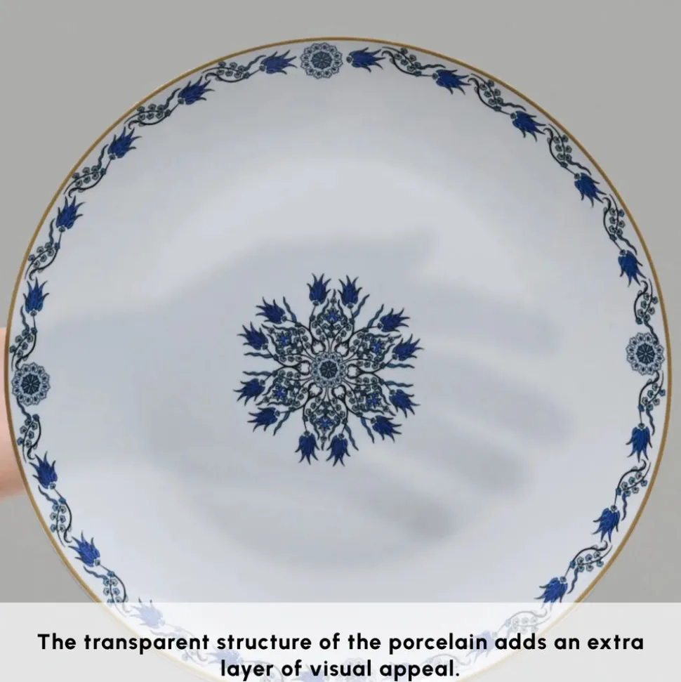 Karaca Bone China İznik 26-Piece Serveware Set for 6 People, Multi