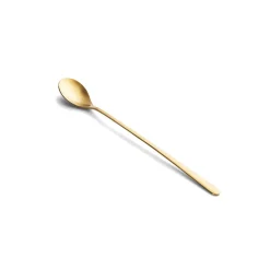 Karaca Boreas 4-Piece Stainless Steel Latte Spoon, Gold