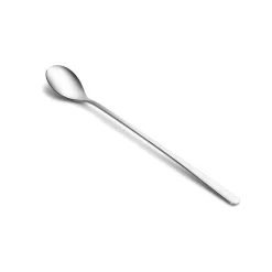 Karaca Boreas 4-Piece Stainless Steel Latte Spoon, Silver