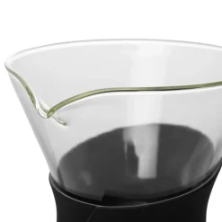 Karaca Brewy Glass Coffee Dripper, 700ml, Black Transparent