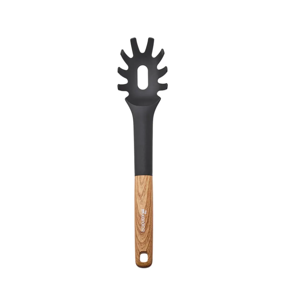 Karaca Brownwood 5-Piece Kitchen Utensil Set, Brown