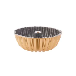 Karaca Cake Pro Aluminium Cast Decorative Bundt Cake Tin, 25.5cm, Gold