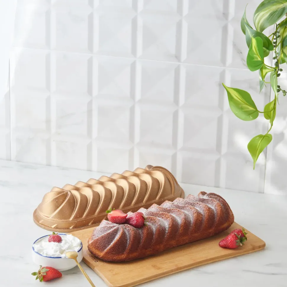 Karaca Cake Pro Vera Aluminium Cast Loaf Pan, 35cm, Gold
