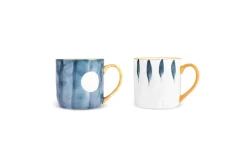 Karaca Canarie 2 Piece Stoneware Mug Set, 350ml, Multicolour