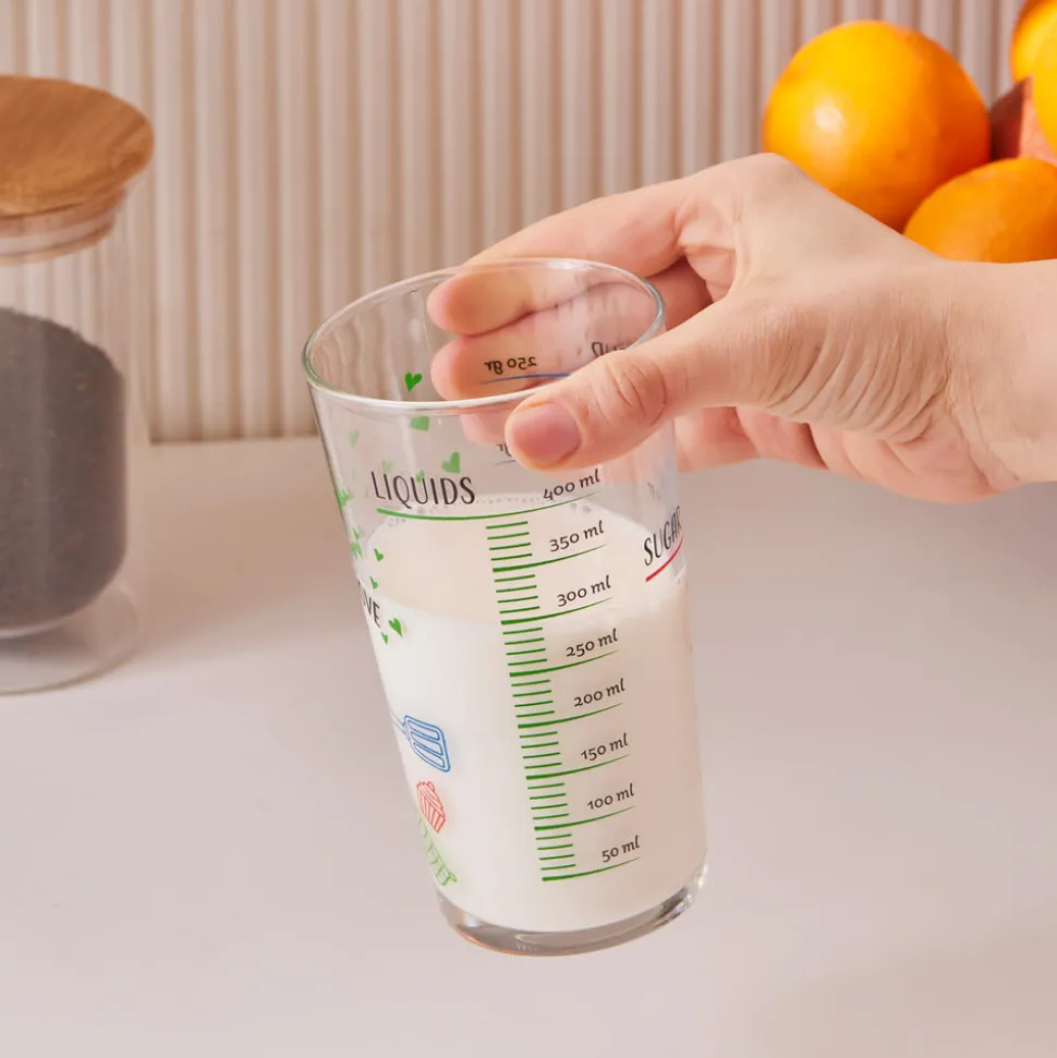 Karaca Carme Measuring Glass, 550ml, Green