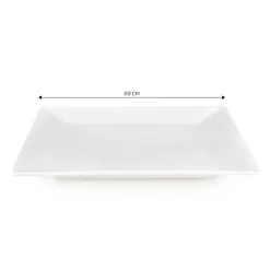 Karaca Carmen Trend Porcelain Side Plate, 22cm, White