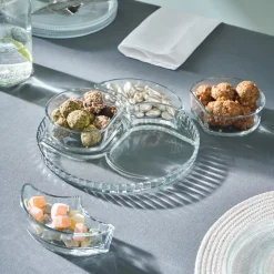 Karaca Carpi 5-Piece Serveware Set, Transparent