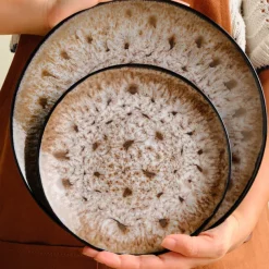 Karaca Catania 12-Piece Reactive Glaze Dinner Set for 4 People, Multi