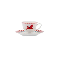 Karaca Circus 2 Piece Espresso Turkish Coffee Cup Set for 1 People, 90ml, Multi