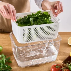 Karaca Citrus Vegetable / Fruit Storage Container, L, White
