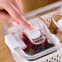 Karaca Citrus Vegetable / Fruit Storage Container, L, White