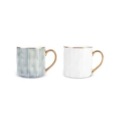 Karaca Diego 2 Piece Stoneware Mug Set, 350ml, Multicolour