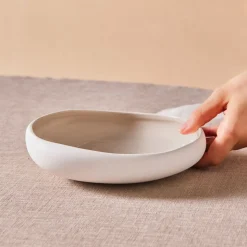 Karaca Earth Collection New Cupid Salad Bowl, 23cm, Beige White